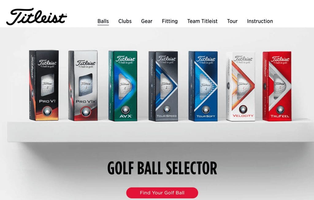 current titleist golf ball brands